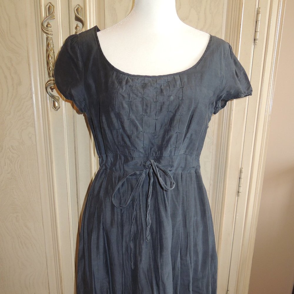 ripeLIMITED Silk/Cttn Navy Maternity Dress Size XS